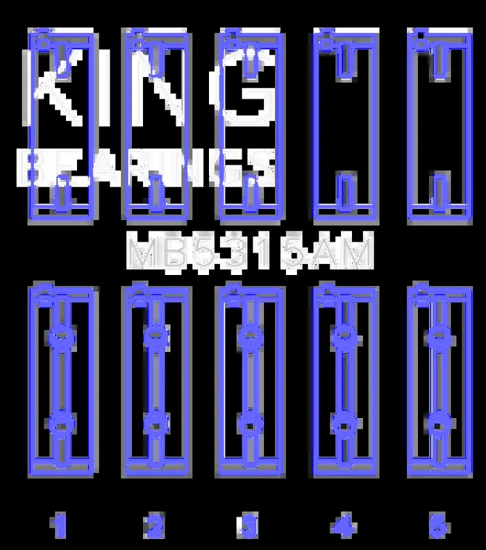 King 0.25 Main Bearing Set | Multiple Fitments (MB5315AM0.25)
