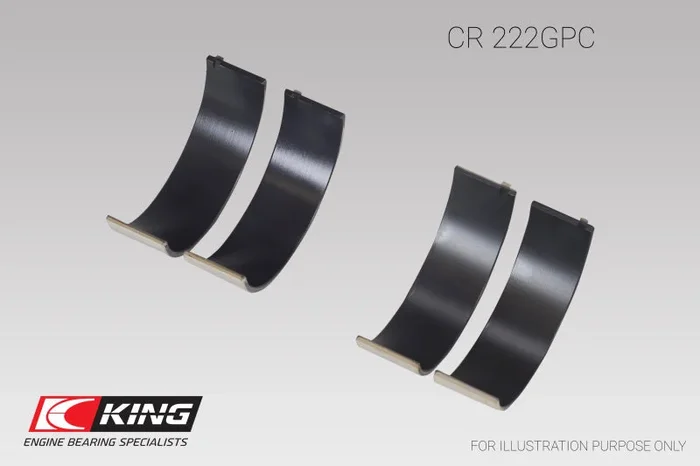 King Sputter Replacement Size .026 Rod Bearings | Multiple Fitments (CR 222GPC.026)
