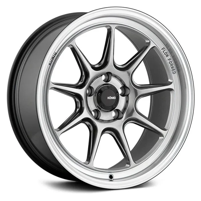 Konig Countergram Wheels (18×9.5A 5×114.3 ET+35) Hyper Chrome Center