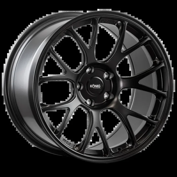 Konig Forged F1M 18X10.5 5X114.3 ET25 Satin Black Knurled Bead