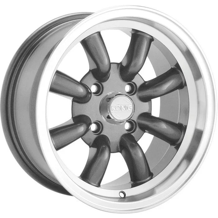 Konig Rewind Graphite w/ Machined Lip 15×7 | 4×100 (RW75100206)