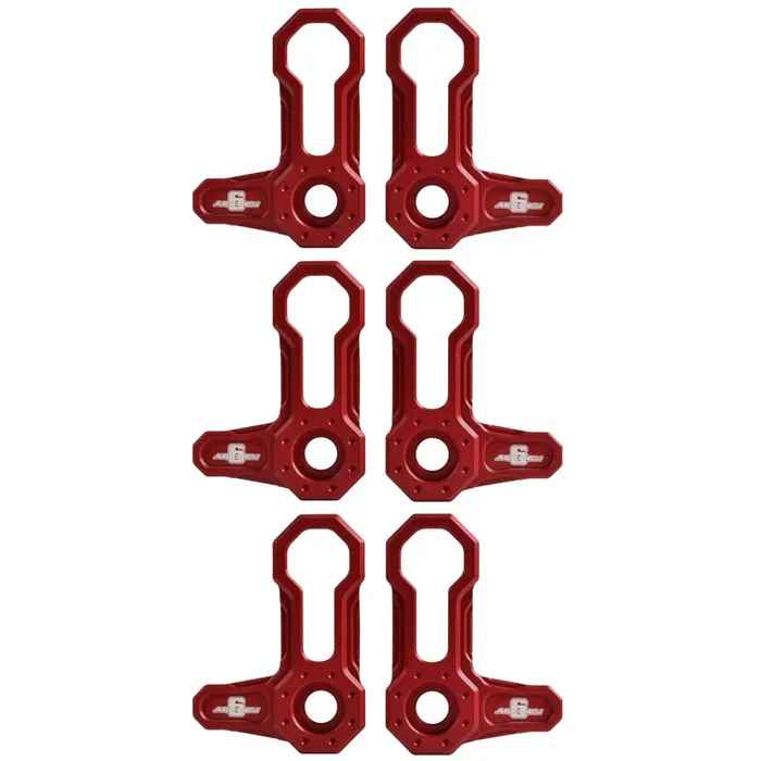 L-SHAPED ROOF LOCKS – JL/JT JEEP (Set of 6) RED