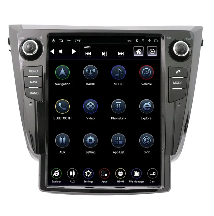Linkswell T-Style Radio Nissan Rogue (13-19) 12.1 ” Android Generation 4 – TS-NSRG12-1RR-4B