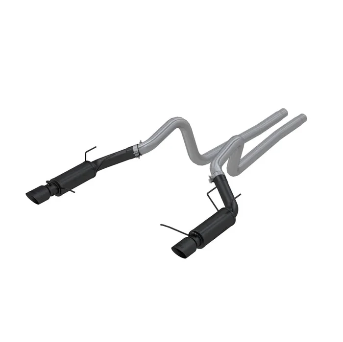 MBRP 11-14 Ford Mustang GT 5.0L 3in Cat Back Dual Split Rear Race Version 4in Tips – Black