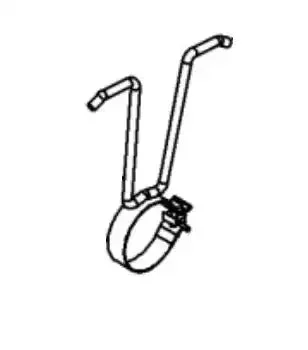 MBRP W142088 Exhaust Clamp 4 Inch Diameter Band Clamp With Hanger For Use With MBR