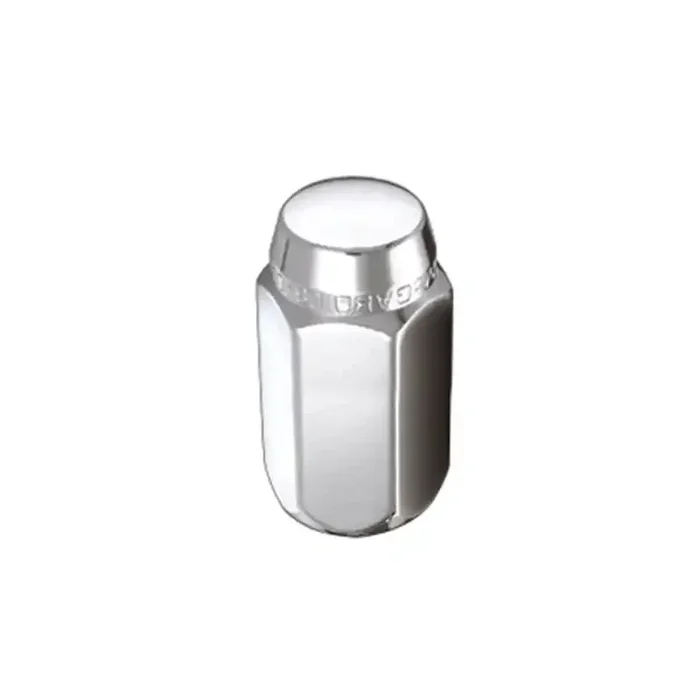 McGard Hex Lug Nut (Cone Seat) 9/16-18 / 7/8 1.75in. Length (Box of 100) – Chrome