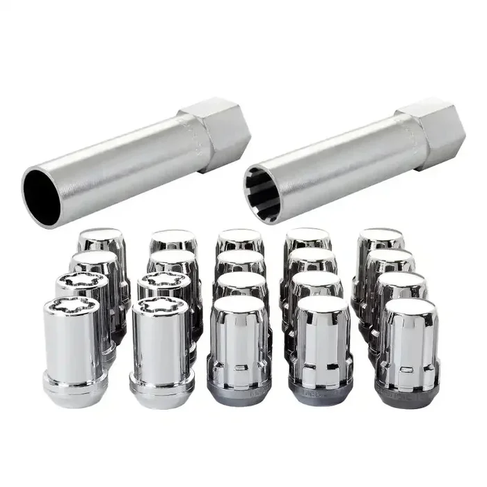 McGard SplineDrive Tuner 5 Lug Install Kit w/Locks & Tool (Cone) M12x1.5 / 13/16 Hex – Chrome (CS)