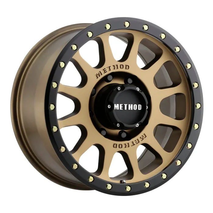 Method MR305 NV 17×8.5 0mm Offset 8×6.5 130.81mm CB Method Bronze/Black Street Loc Wheel