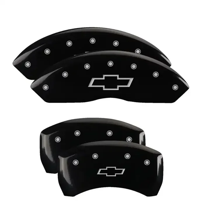 MGP CALIPER 14257SBOWBK SET OF 4 CALIPER COVERS ENGRAVED F
