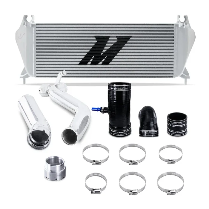 Mishimoto 19+ Ford Ranger 2.3L EcoBoost Intercooler Kit – Silver + Polished Pipes