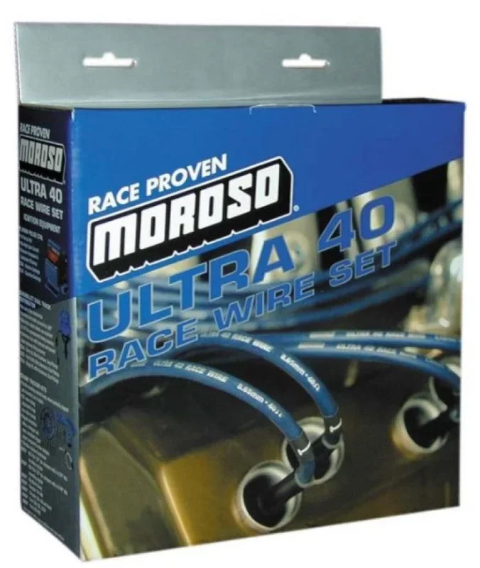 Moroso Chevrolet Big Block Ignition Wire Set – Ultra 40 – Unsleeved – HEI – Over Valve – Black