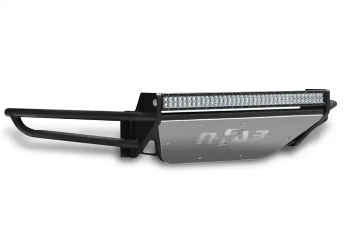 N-Fab C141LRSP – RSP PreRunner Front Bumper Direct Fit (1-38 Rigid E)-14-15 Silv1500-GlossBlk