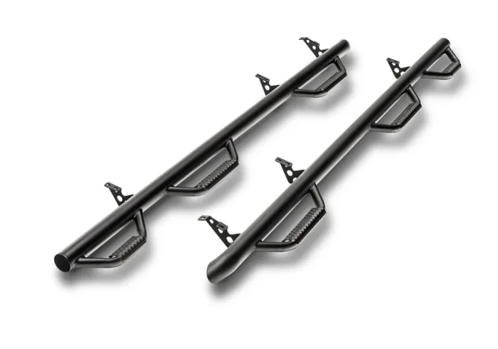 N-Fab Nerf Step 01-06 Chevy-GMC 1500/2500/3500 Crew Cab 8ft Bed – Tex. Black – Bed Access – 3in