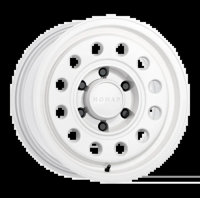 Nomad N501SA Convoy 17×8.5in / 5×150 BP / 0mm Offset / 110.3mm Bore – Gloss White Wheel