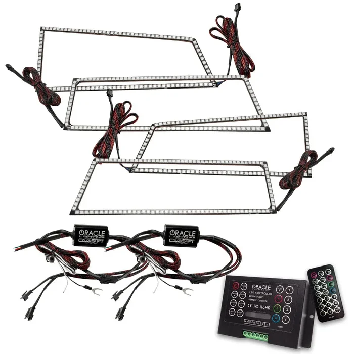 Oracle Chevrolet Silverado 03-06 Square Halo Kit – ColorSHIFT w/ 2.0 Controller SEE WARRANTY