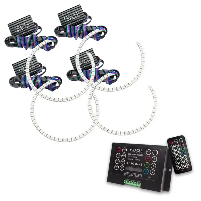 Oracle Lighting 2258-333 ColorSHIFT Halo Kit, Round Ring Design, 2.0