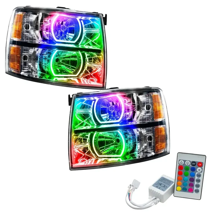 Oracle Lighting 8188-504 SMD Pre-Assembled Headlights, Square Style, ColorSHIFT – Simple