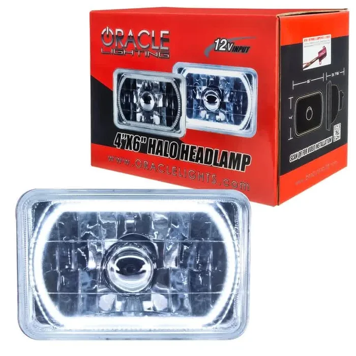 Oracle Sealed Beam Headlight Dodge Charger (77-87) [4X6 ” H4651/H4656] White / Blue / Red / Green / Amber / UV/Purple / ColorSHIFT