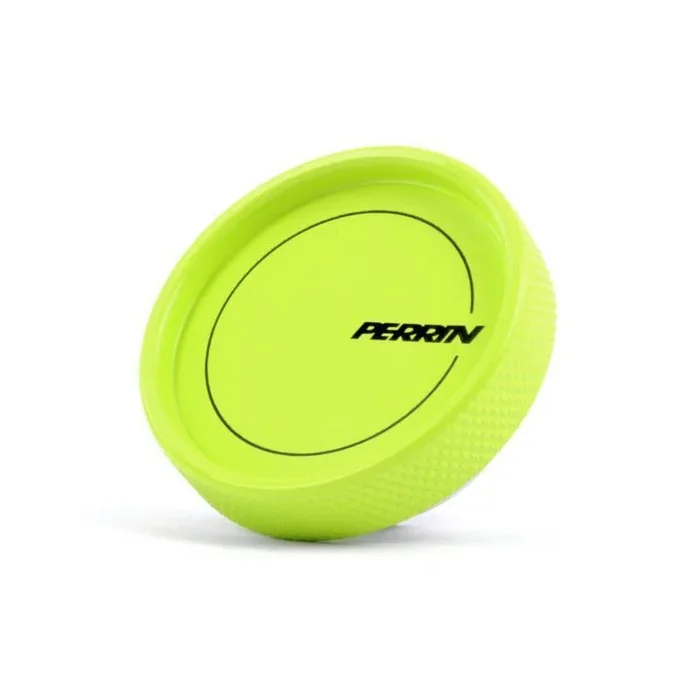 Perrin Round Style Oil Fill Cap Subaru Impreza (93-17) Black/Red/Neon Yellow