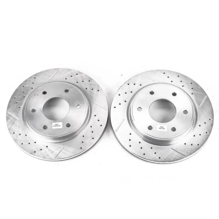 Power Stop 05-06 Infiniti QX56 Front Evolution Drilled & Slotted Rotors – Pair