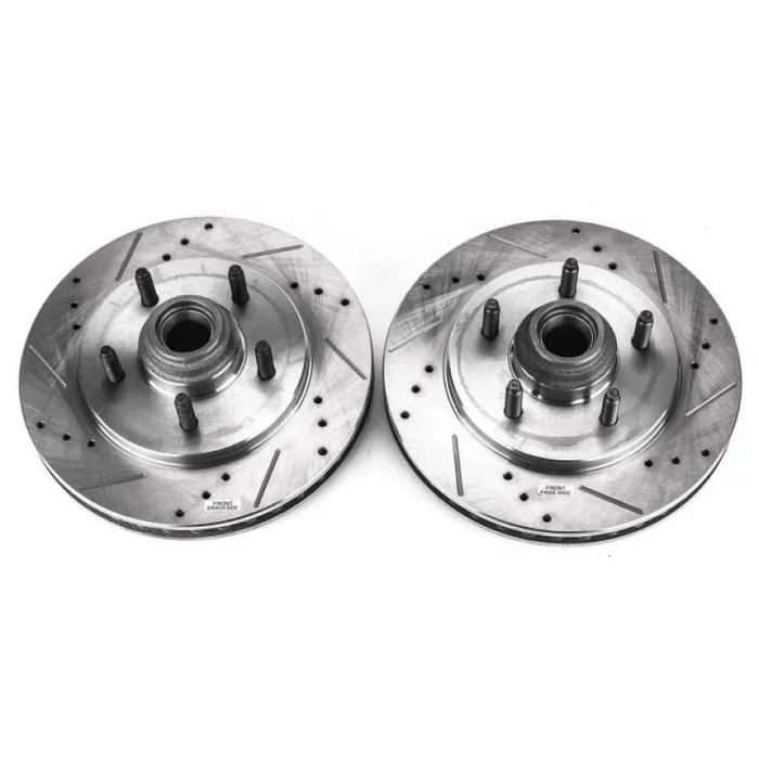 Power Stop 99-02 Ford Expedition Front Evolution Drilled & Slotted Rotors – Pair