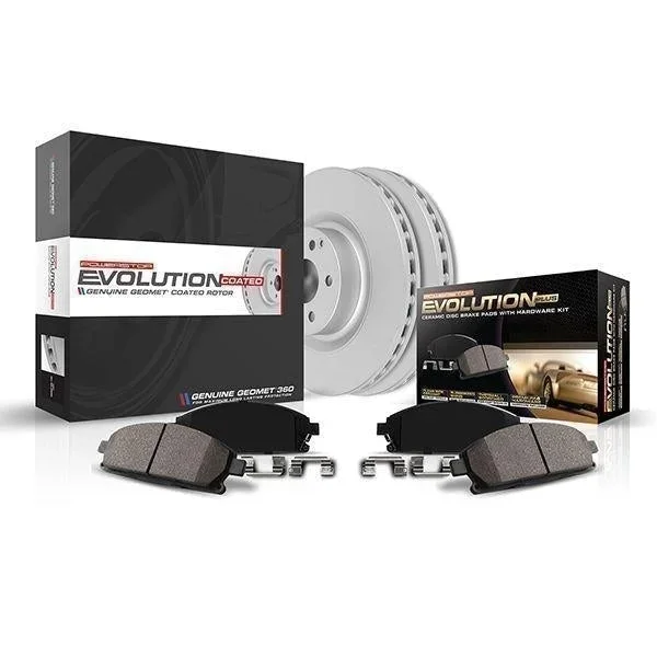 PowerStop Z17 Evolution Geomet Coated Rotor Brake Kit Chevy Cobalt (2005-2006. 2008) HHR (2008-2010) Malibu (2004-2008) Front or Rear