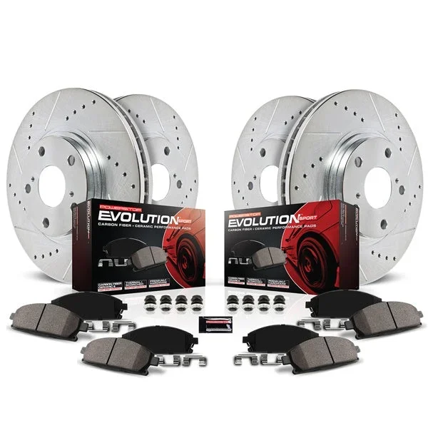 PowerStop Z23 Evolution Sport Brake Rotors Kit Honda Civic Sedan/Coupe EX / EX-L (2012) Front or Rear