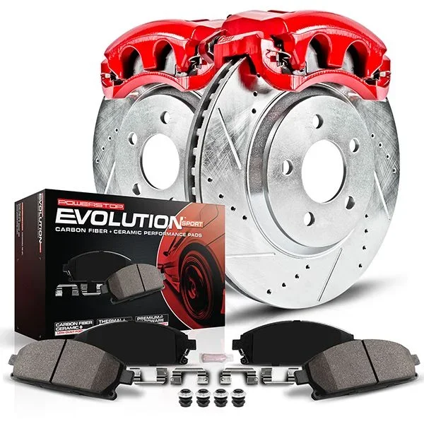 PowerStop Z23 Evolution Sport Brake Rotors + Pads + Caliper Hyundai Santa Fe V6 (13-16) Front Only
