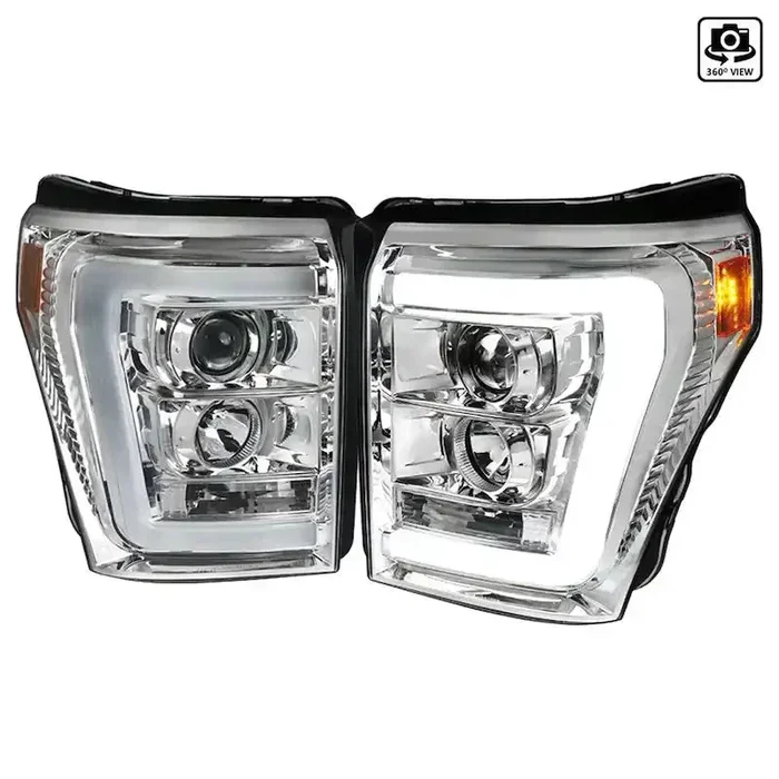 PROJECTOR HEAD LIGHTS WITH LED BAR