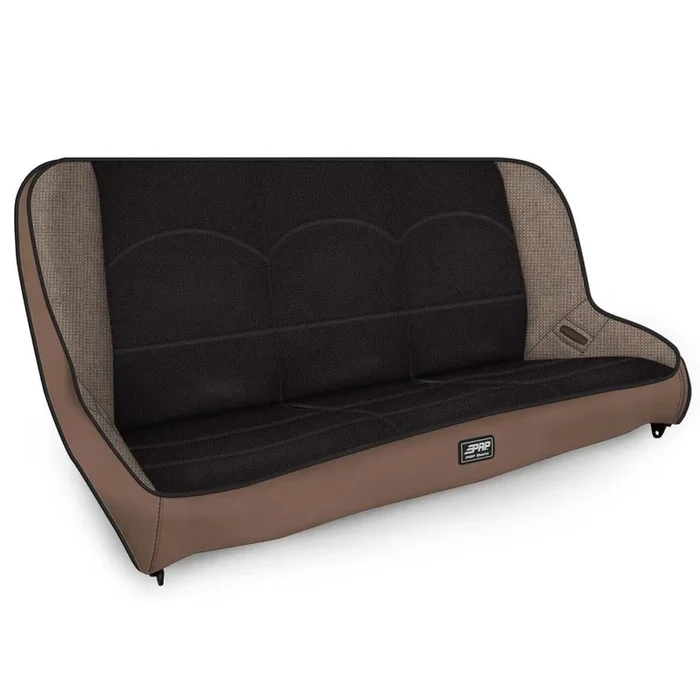 PRP Jeep JKU/JLU Low Back Rear Bench – Tan / Black