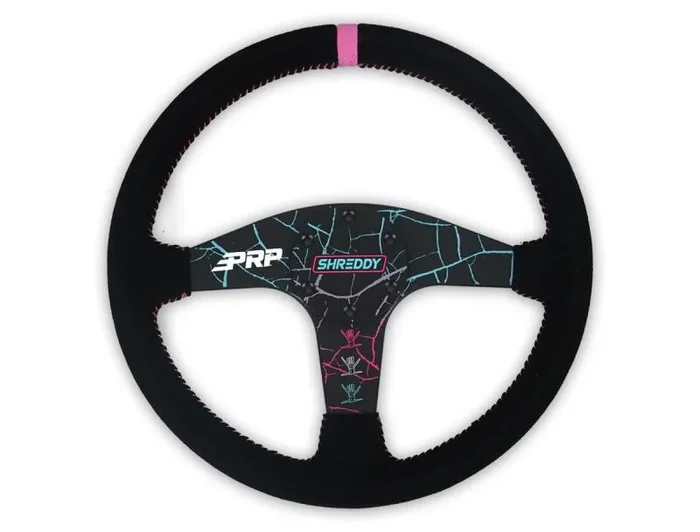 PRP Shreddy Flat Suede Steering Wheel – Cracked