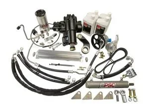 PSC Steering Cylinder Assist Steering Kit Weld On 6.75 Afm Axle 1.5 Tie Rod 12-18 Wrangler JK 3.6L – SK688R36JP1-6.75W-1.5