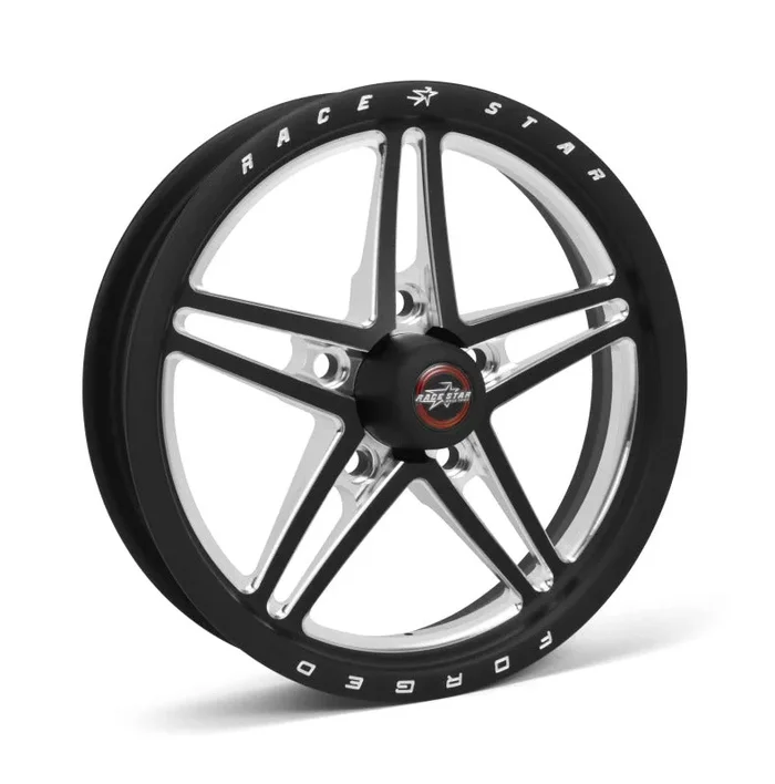 Race Star 63 Pro Forged 15×3.50 Lug Mount 5×4.75 BC / 1.75in. BS Wheel – Black Anodized/Machined