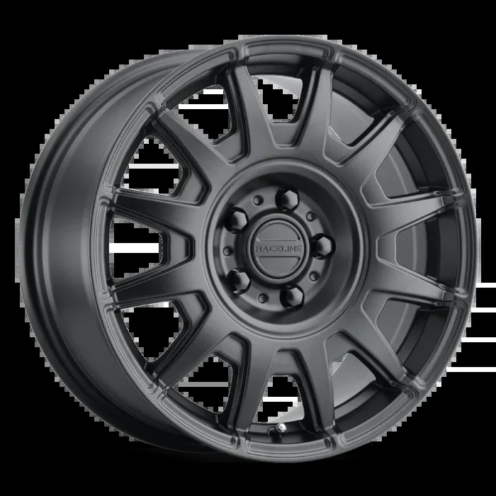 Raceline 401B Aero 18x8in / 5×100 BP / 40mm Offset / 72.62mm Bore – Satin Black Wheel