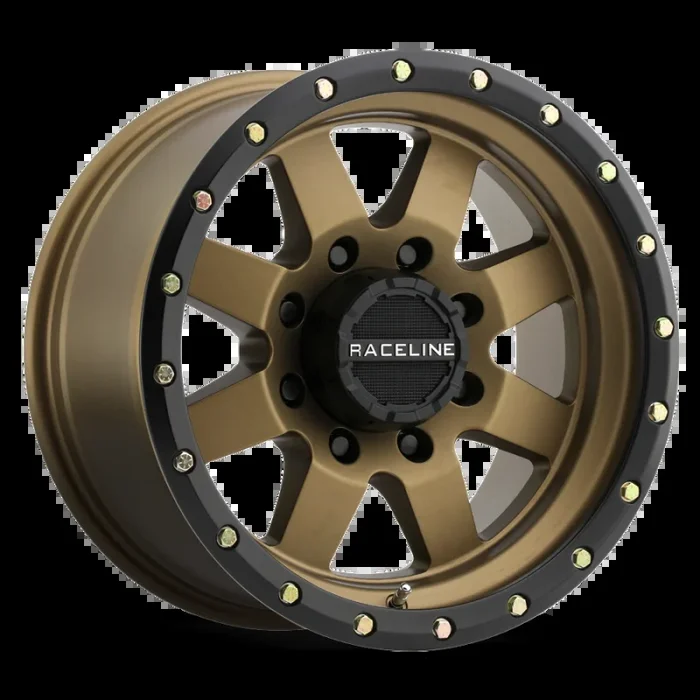 Raceline 935BZ Defender 17x9in / 8×165.1 BP / -12mm Offset / 130.81mm Bore – Bronze Wheel