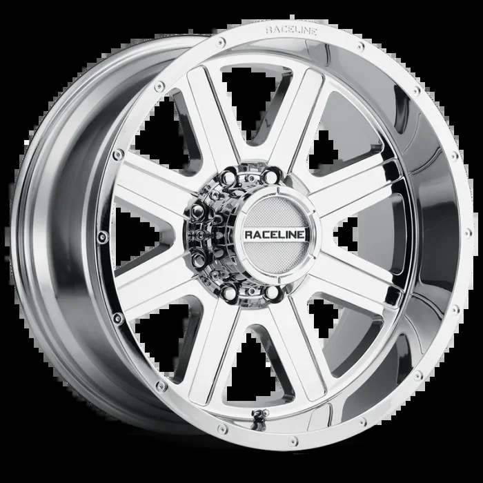 Raceline 940C Hostage 20x9in / 5×127 BP / 0mm Offset / 78.1mm Bore – Chrome Wheel