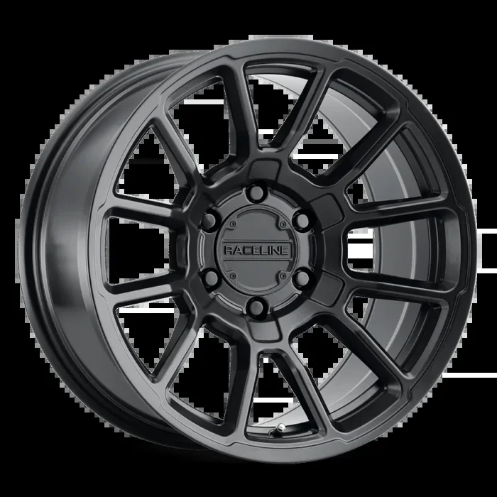 Raceline 950B Gauge 20x9in / 6×139.7 BP / 0mm Offset / 106.1mm Bore – Satin Black Wheel