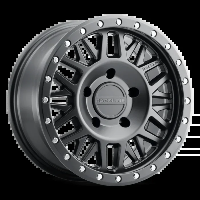 Raceline 951B Ryno 18x9in / 8×180 BP / 18mm Offset / 130.81mm Bore – Satin Black Wheel
