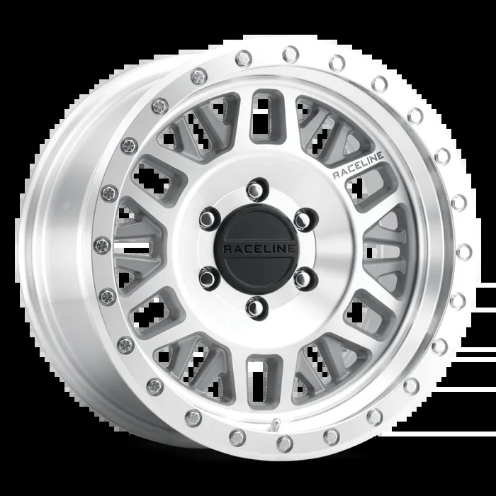Raceline 951MC Ryno 16x8in / 5×139.7 BP / 0mm Offset / 106.5mm Bore – Machined Wheel