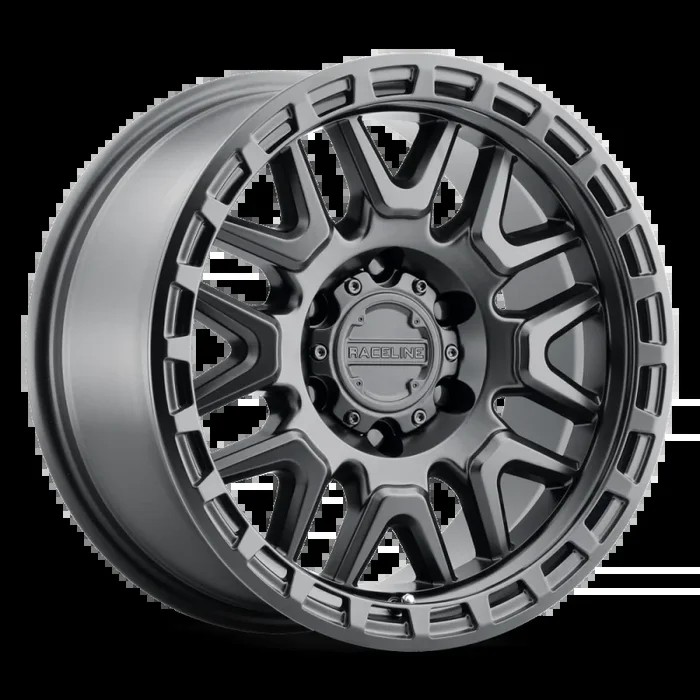 Raceline 953B Krank 17×8.5in / 6×135 BP / 18mm Offset / 87.1mm Bore – Satin Black Wheel