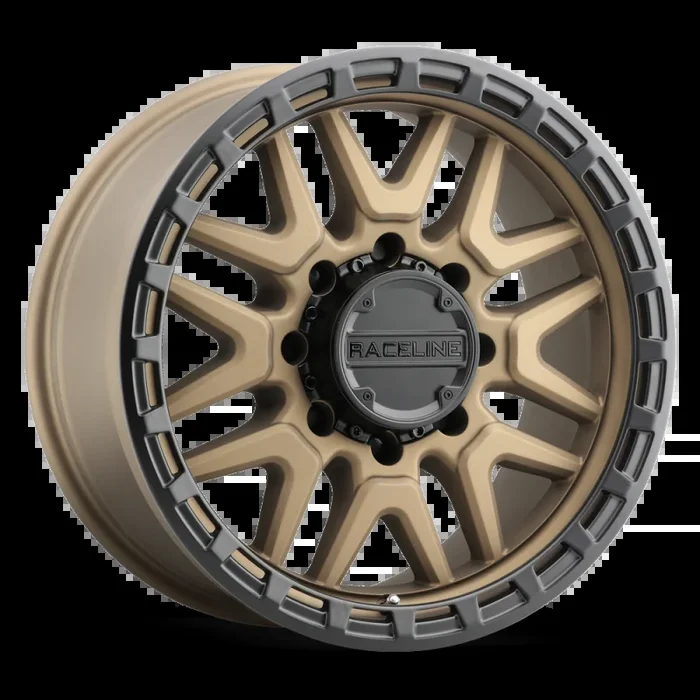 Raceline 953BZ Krank 18x9in / 8×165.1 BP / -12mm Offset / 125.2mm Bore – Bronze Wheel