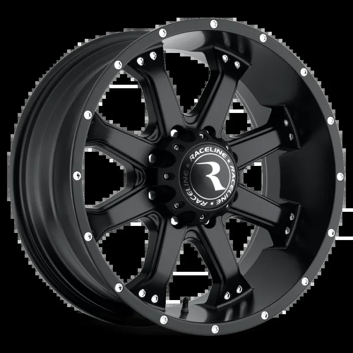 Raceline 991B Assault 17x9in / 5×127 BP / 18mm Offset / 78.1mm Bore – Satin Black Wheel
