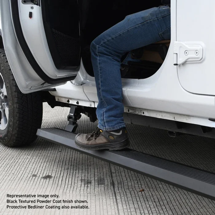 RealTruck 07-17 Jeep Wrangler 2dr VoltStep Electric Running Board Kit (Cut Req.) – Tex. Blk