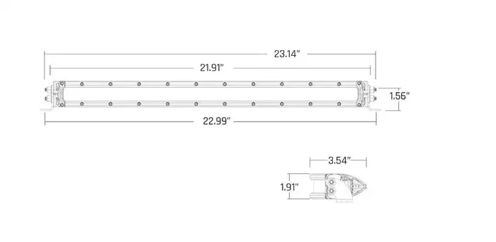 RIGID Industries 920414 – SR-Series 20in. SAE Driving Amber