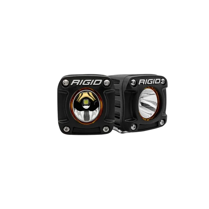 Rigid Industries Revolve Pod w/White Trim Ring – Pair