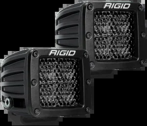 Rigid Industries Spot Diffused Midnight Surface Mount Pair D-Series Pro – 202513BLK