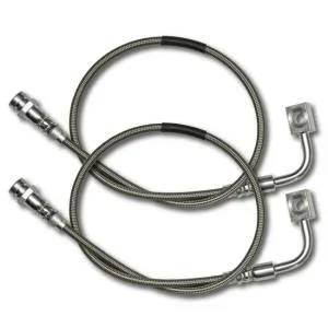 Rock Krawler RK02038 Rock Krawler JK Long Travel Stainless Steel Front Brake Lines- DOMAIN