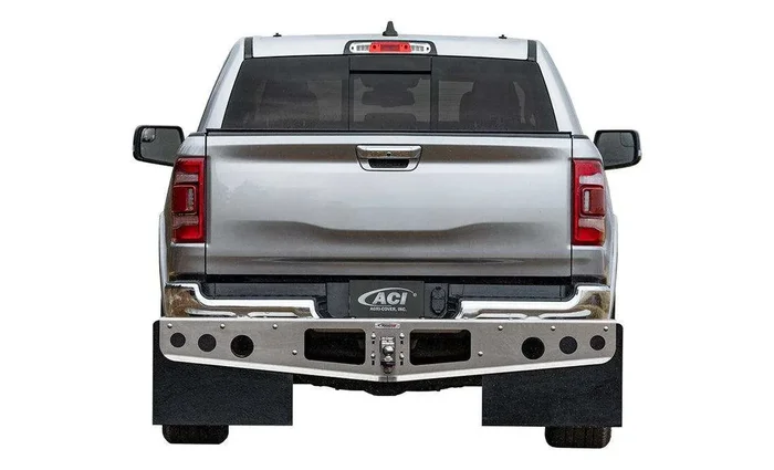 ROCKSTAR Mud Flaps A1010061 Hitch Mount with Aluminum Frame and Stabilizer Plate