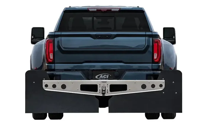 ROCKSTAR Mud Flaps A10200913 3XL Hitch Mount with Aluminum Frame and Stabilizer Plate
