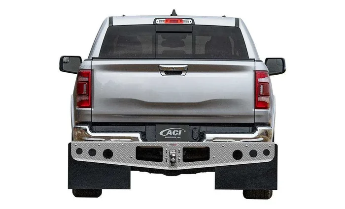 ROCKSTAR Mud Flaps A1040042 Hitch Mount with Aluminum Frame and Stabilizer Plate